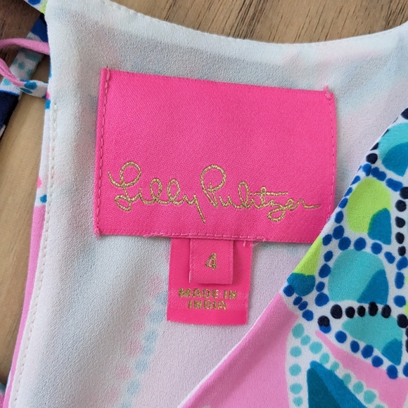 EUC! Lilly Pulitzer Rease Maxi Dress Lilac Rose Chica Ticas Size 4 - Picture 4 of 15